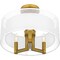 Quoizel Bodnar 3-Light Aged Brass Semi-Flush Mount QSF5576AB - alternate 3